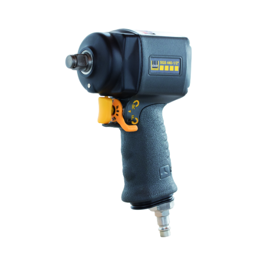 Schlagschrauber SGS 440-1/2" für kraftvolles Schrauben Robuster 1/2" Schlagschrauber SGS 440 für schnelle und effektive Montage- und Demontagearbeiten an Reifen, Maschinen und Metallkonstruktionen.