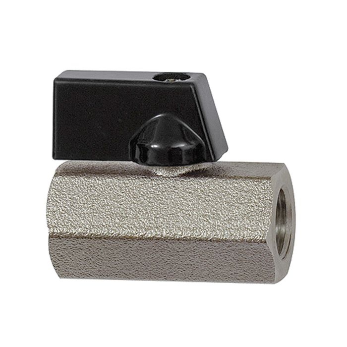 Mini-Kugelhahn R 1/4" INNEN/INNEN