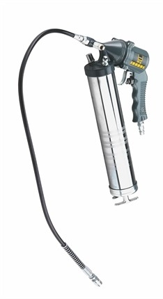 Abbildung einer Fettpresse, die zur gezielten Dosierung von Schmierfett in Maschinen, Lager und Fahrzeugteile verwendet wird, um Verschleiß zu reduzieren und die Lebensdauer der Komponenten zu verlängern.