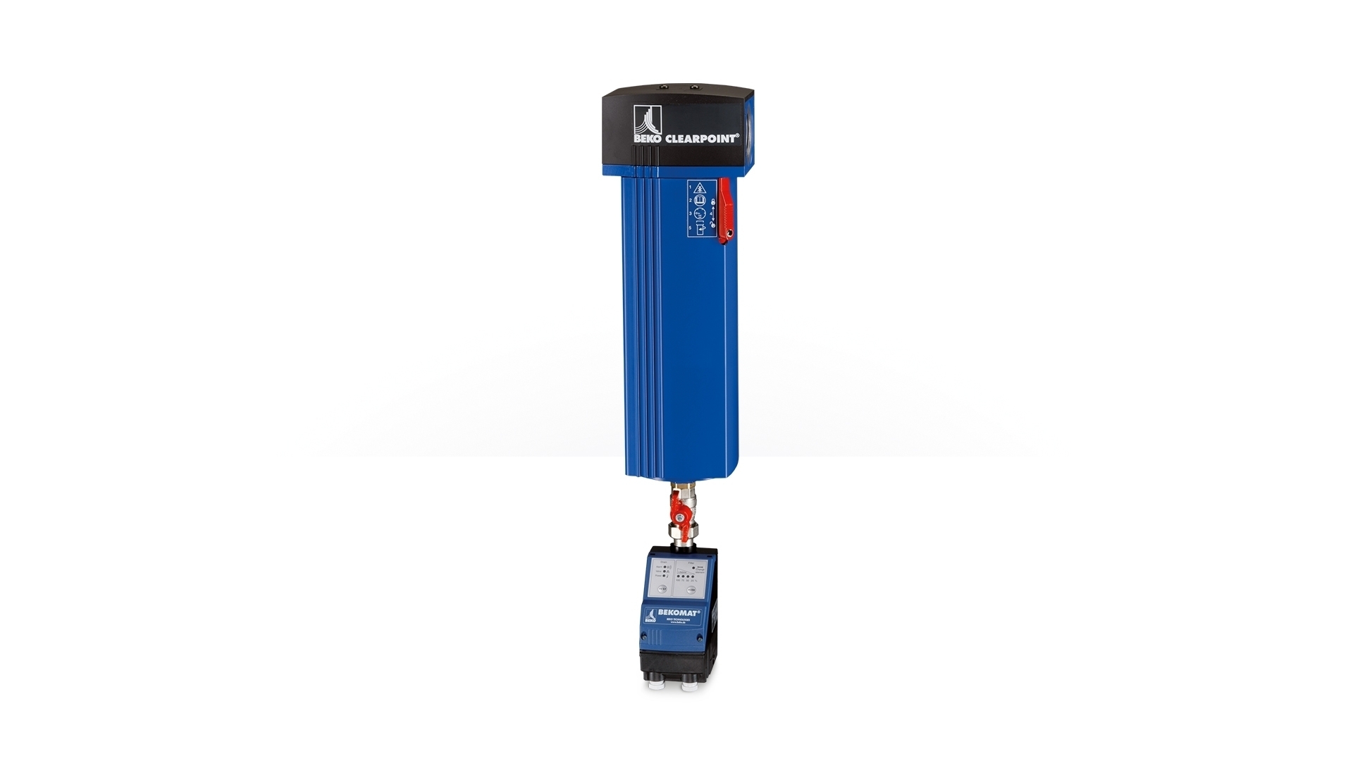 Filter ClearPoint 3eco M018, entfernt zuverlässig Partikel und Kondenswasser aus Druckluftsystemen, sorgt für optimale Luftqualität.