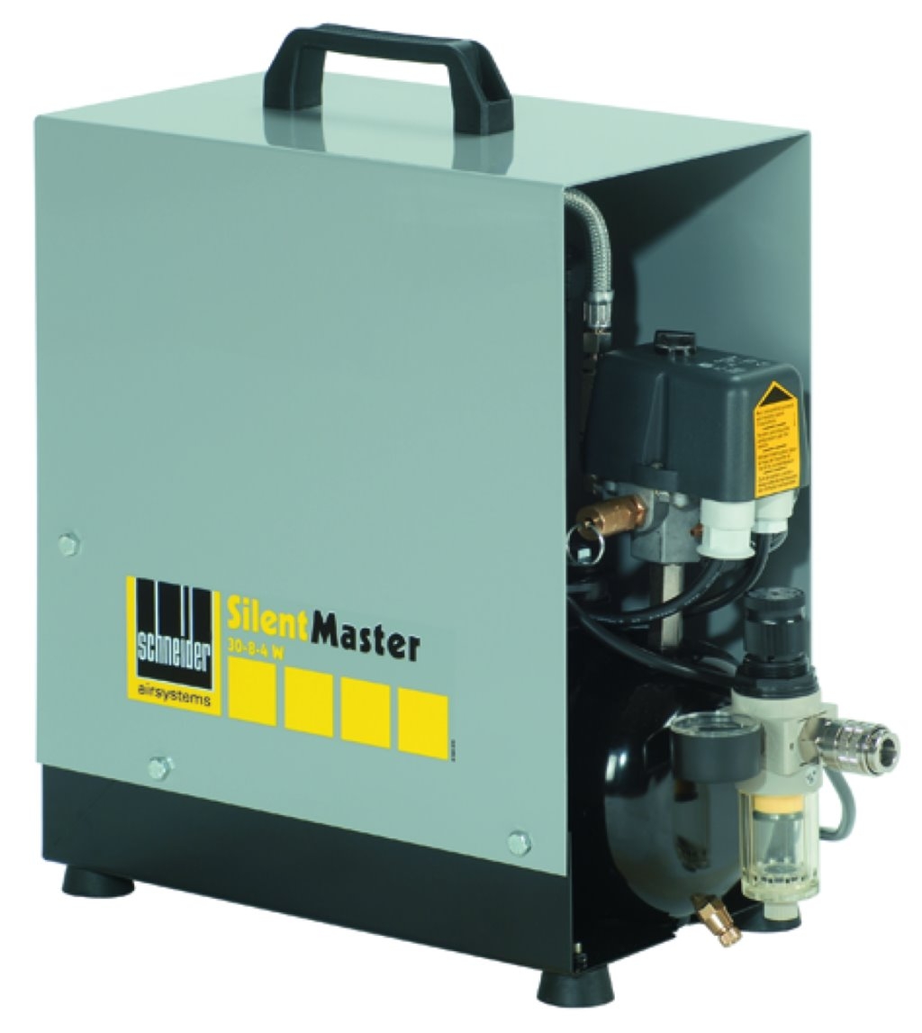 Mobiler Kompressor SEM 30-8-4 W, ideal für Heim- und Werkstattbereich, mit zuverlässiger Druckluftversorgung.