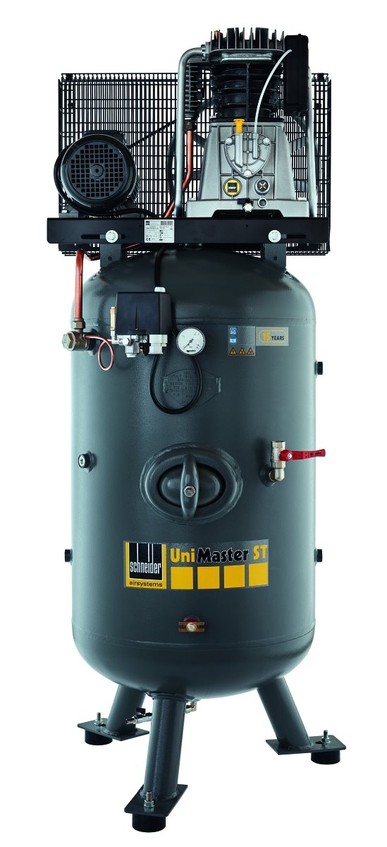 Robuster Kompressor UNM STS für Werkstatt- und Industrieeinsätze, zuverlässig bei der Erzeugung von Druckluft für Werkzeuge und Anlagen.