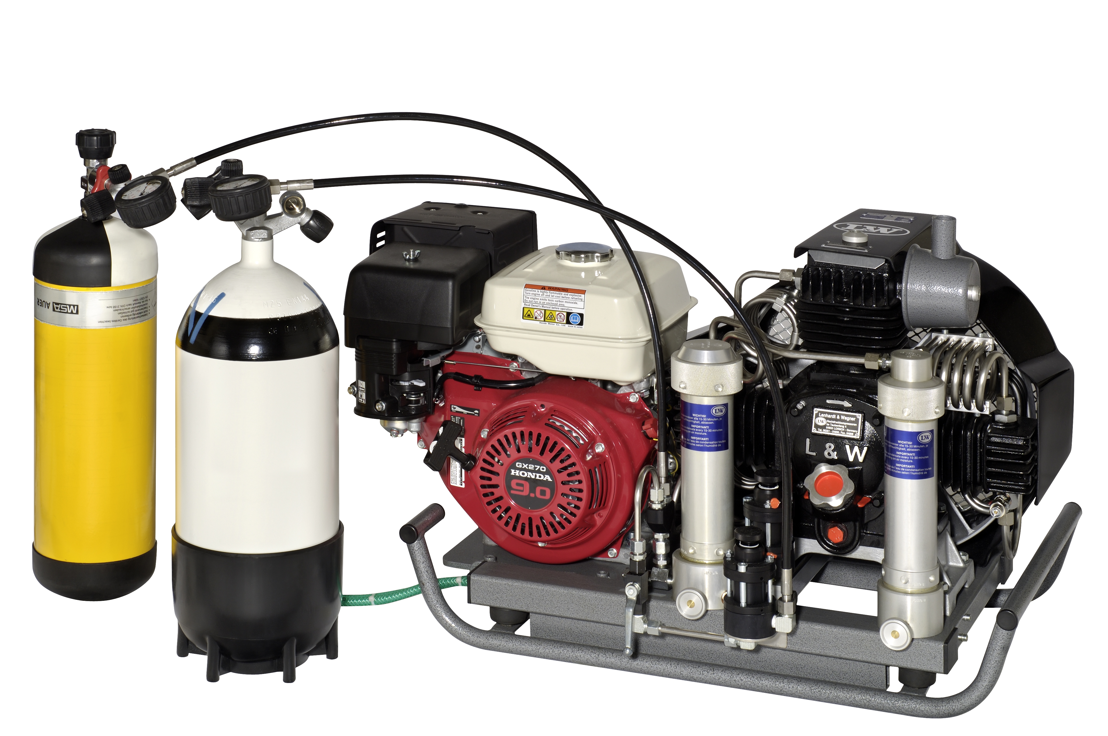 Kolbenkompressor LW 190 B mit handlichem Design und zuverlässiger Druckluftversorgung, ideal für Werkstatt, Heimgebrauch und kleinere Druckluftanwendungen.