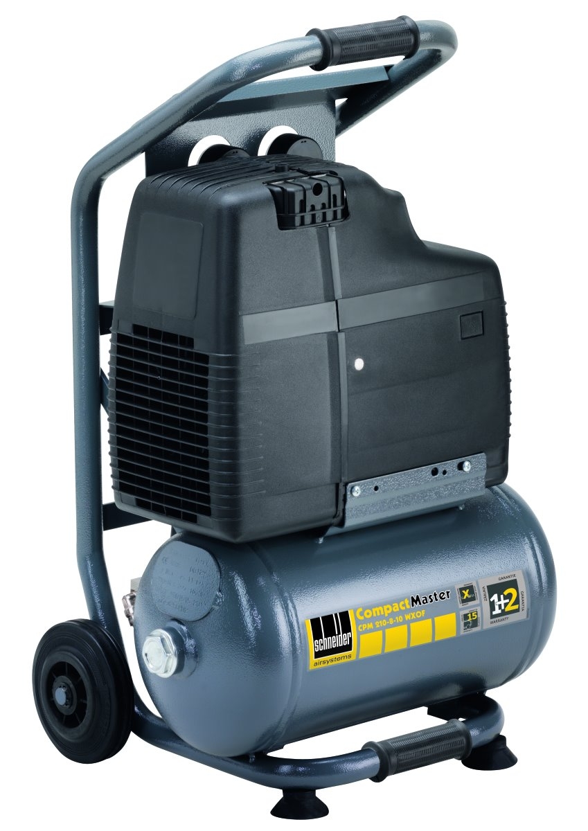 Kompressor CPM 210-8-10 WXOF mit 8 bar Arbeitsdruck und 10-Liter-Tank, ideal für Heimwerk, Werkstatt und kleinere Druckluftanwendungen.