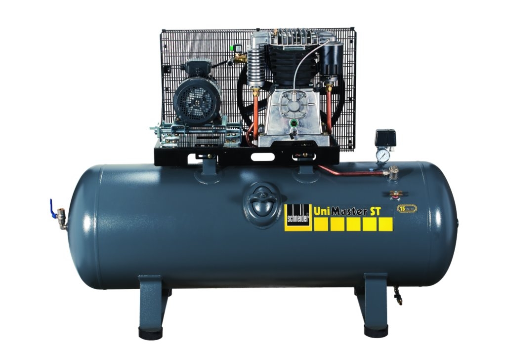 Robuster Kolbenkompressor UNM STL liefert zuverlässig Druckluft für Werkzeuge und Maschinen, ideal für handwerkliche und industrielle Anwendungen.