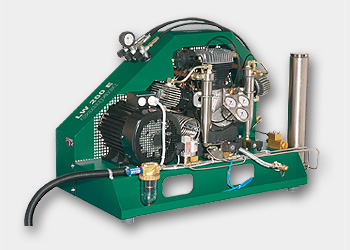 Kompakter Hochdruck-Atemluftkompressor LW 280 E Compakt für stationäre Füllanlagen bei wenig Platz