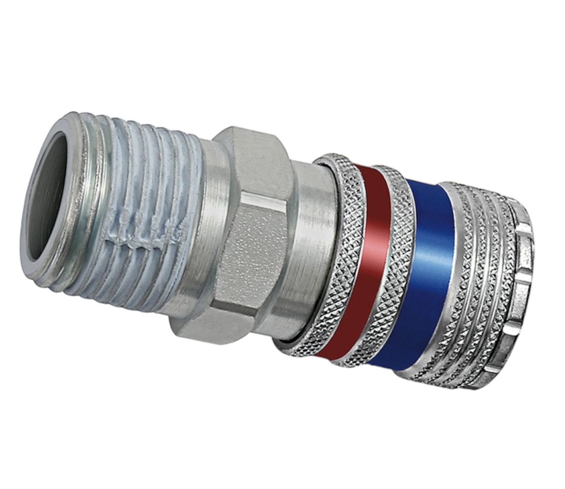 Sicherheits-Schnellkupplung SSK – sichere Schnellverbindung für Rohr- und Schlauchsysteme Metallische Sicherheits-Schnellkupplung SSK, ermöglicht schnelle, dichte und sichere Verbindungen in Druckluft- oder Flüssigkeitssystemen, verhindert unbeabsichtigtes Lösen.