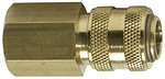 Robuste Mini-Kupplung R 1/8" mit Innengewinde zur sicheren Verbindung kleiner Schläuche oder Rohre in Druckluft- und Flüssigkeitssystemen.
