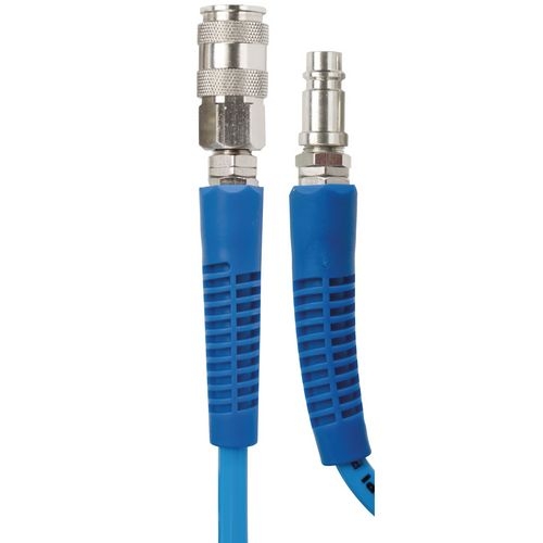 Spiralschlauch 8 x 12 mm – flexibler Druckluftschlauch, Länge 6 m Spiralschlauch 8 x 12 mm, 6 m lang, flexibel und platzsparend, geeignet für Druckluftsysteme in Werkstatt, Industrie und Handwerk.