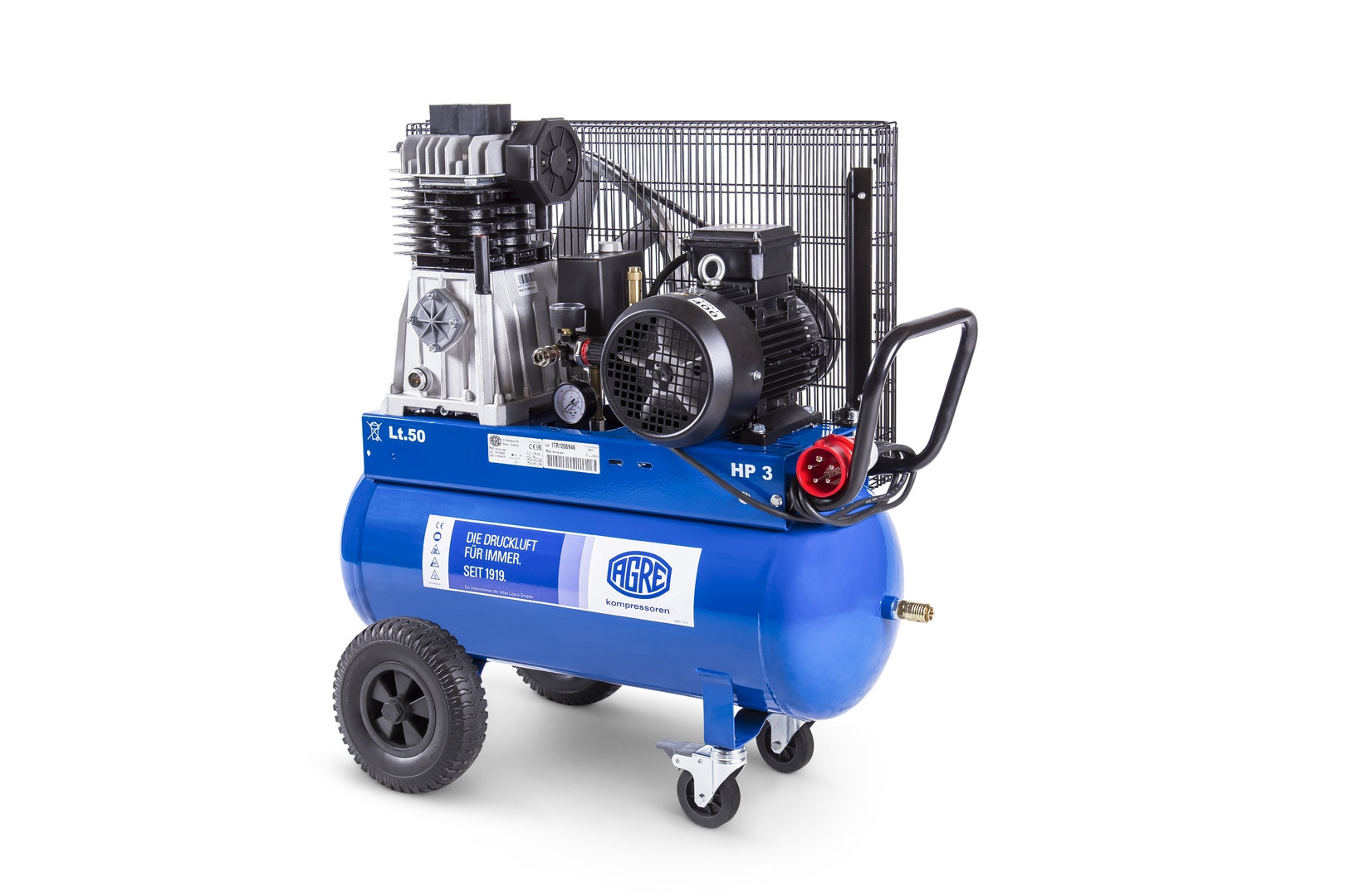 TWISTER Kolbenkompressor, robust und zuverlässig, ideal für Werkstatt- und Heimwerkeranwendungen, liefert konstante Druckluft für vielseitige Einsatzbereiche