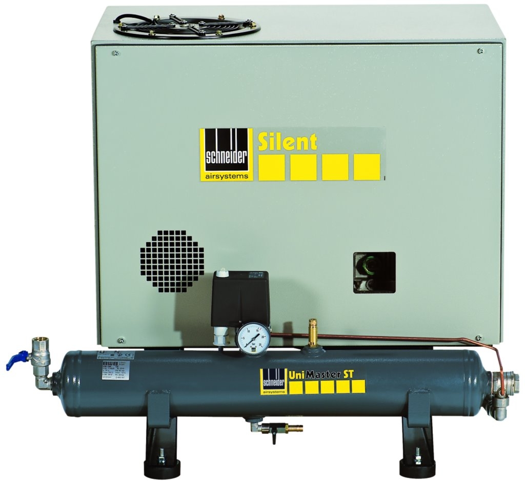 Leistungsstarker Kolbenkompressor UNM STB 660-10-10 XS, robustes Druckluftaggregat für professionelle Anwendungen.