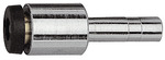 Reduzierstecker R8 aus robustem Messing zur Verbindung von Druckluftleitungen mit unterschiedlichen Gewindegrößen.
