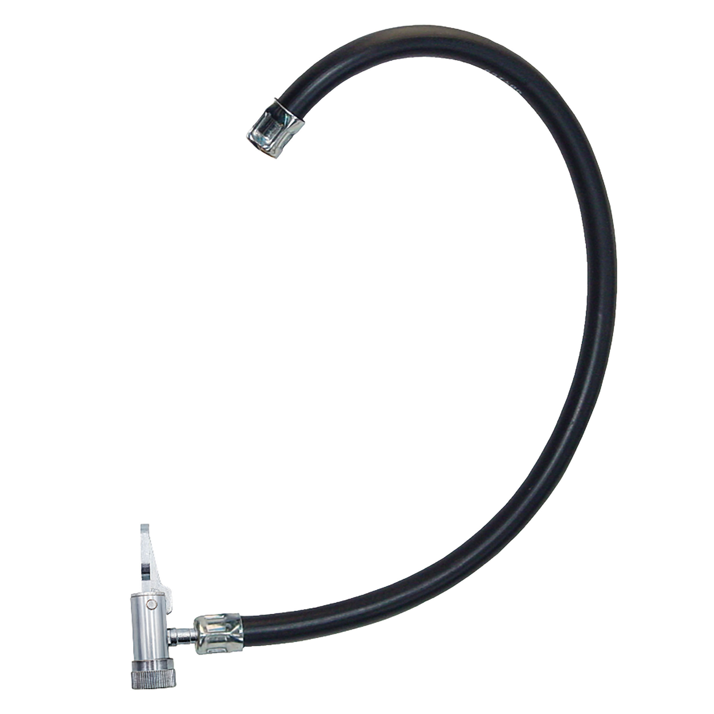 Flexibler Füllschlauch mit Hebelstecknippel HSTN, ideal für einfaches und sicheres Befüllen von Druckluft- und Flüssigkeitssystemen.