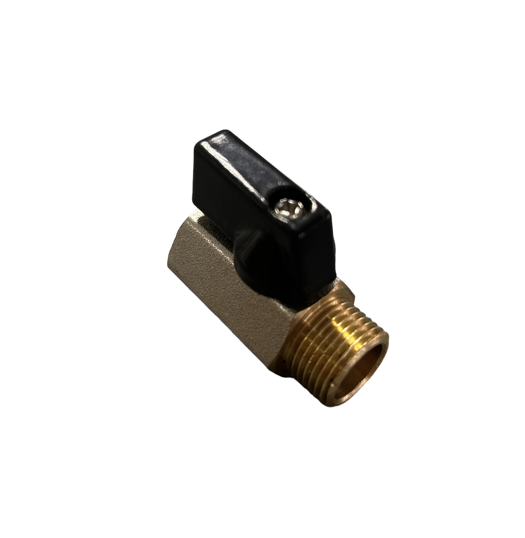 Mini-Kugelhahn R 1/4" INNEN/AUSSEN