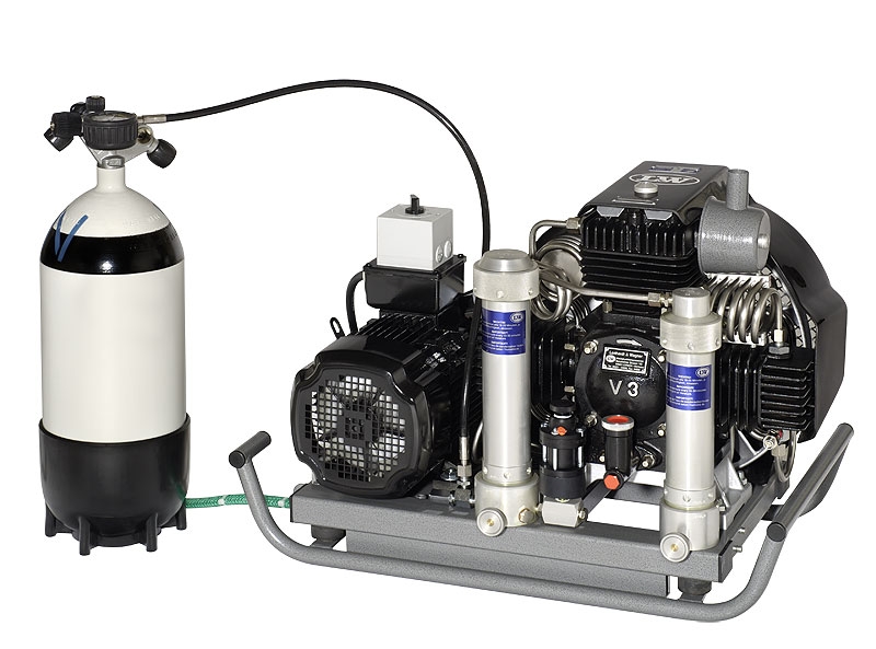 LW 225 E Kompressor mit robustem Gehäuse, ideal für Werkstatt- und Industrieeinsätze, liefert konstante Druckluft für verschiedene Werkzeuge und Anwendungen.