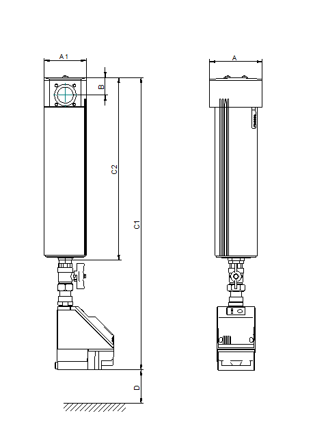 Filter CLEARPOINT 3eco S075 FWT zur Entfernung von Partikeln, Öl und Kondensat aus Druckluftsystemen, schützt nachgeschaltete Geräte und sorgt für saubere Luft in Werkstatt und Industrie.